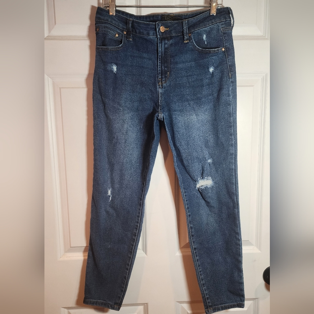 Rachel Roy Women's Distressed Blue Skinny Jeans 12/31